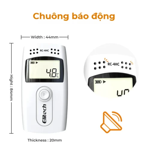 Nhiệt ẩm kế tự ghi Elitech RC-4HC - Hình ảnh 2