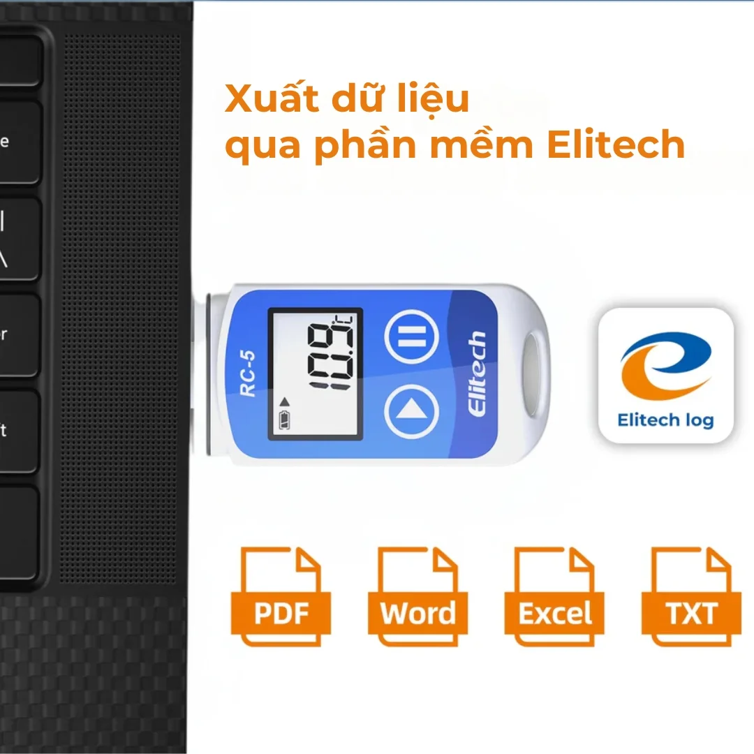 Cách sử dụng nhiệt ẩm kế tự ghi Elitech: cắm, đặt, cấu hình, tải dữ liệu