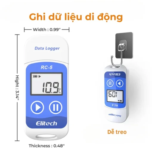 Thiết bị ghi nhiệt độ Elitech RC-5 - Hình ảnh 3