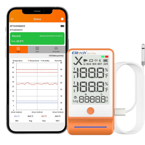 Nhiệt ẩm kế tự ghi Elitech GSP-6 Pro (100.000 điểm)