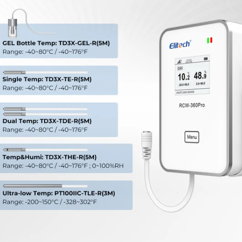 Nhiệt ẩm kế tự ghi Elitech RCW-360Pro 4G/WiFi - Ảnh 3