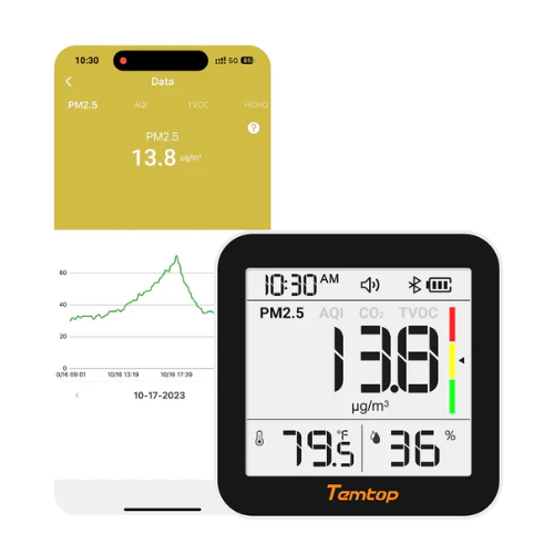 Máy Theo Dõi Chất Lượng Không Khí Temtop M10+ - Ảnh 2