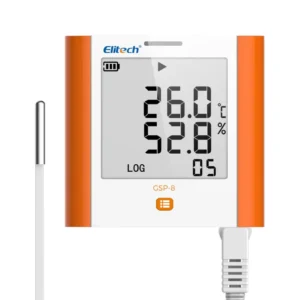 Máy ghi dữ liệu nhiệt độ độ ẩm gắn tường Elitech GSP-8
