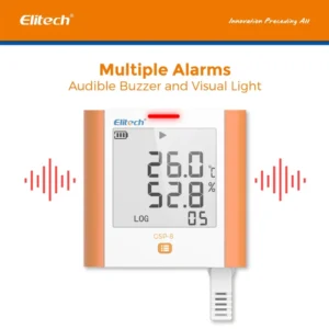 Alternative view of Thiết bị ghi nhiệt độ độ ẩm Elitech GSP-8 – Xuất PDF trực tiếp