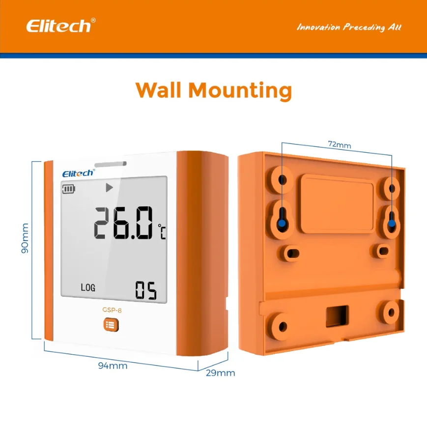 Thiết bị ghi nhiệt độ độ ẩm Elitech GSP-8 – Xuất PDF trực tiếp - Ảnh 4