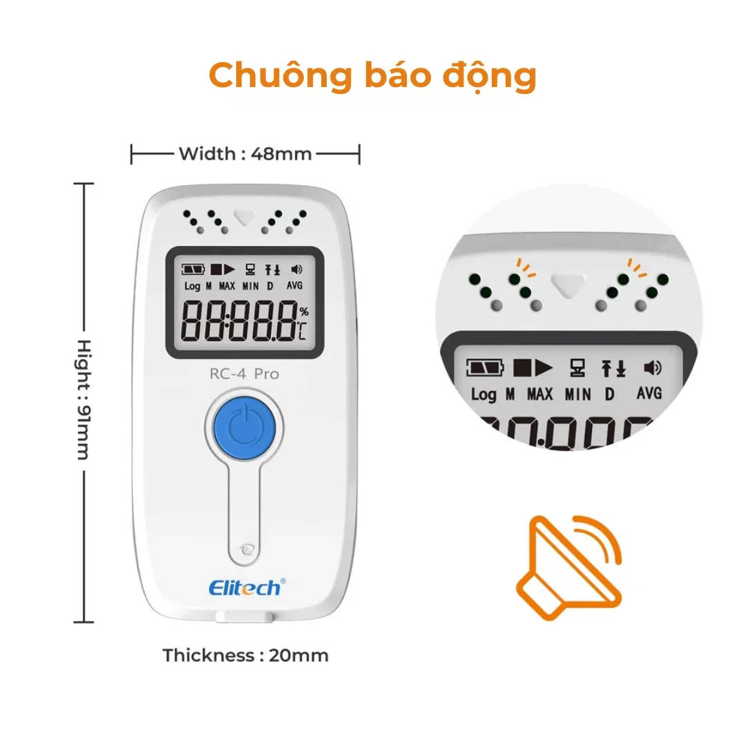 Nhiệt kế tự ghi Elitech RC-4 Pro - Ảnh 2