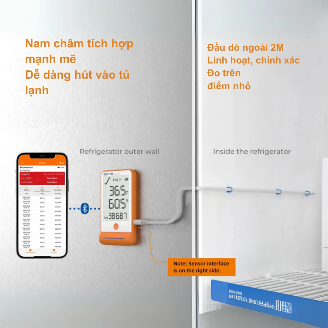 Nhiệt ẩm kế tự ghi Elitech GSP-6 Pro (100.000 điểm) - Ảnh 4