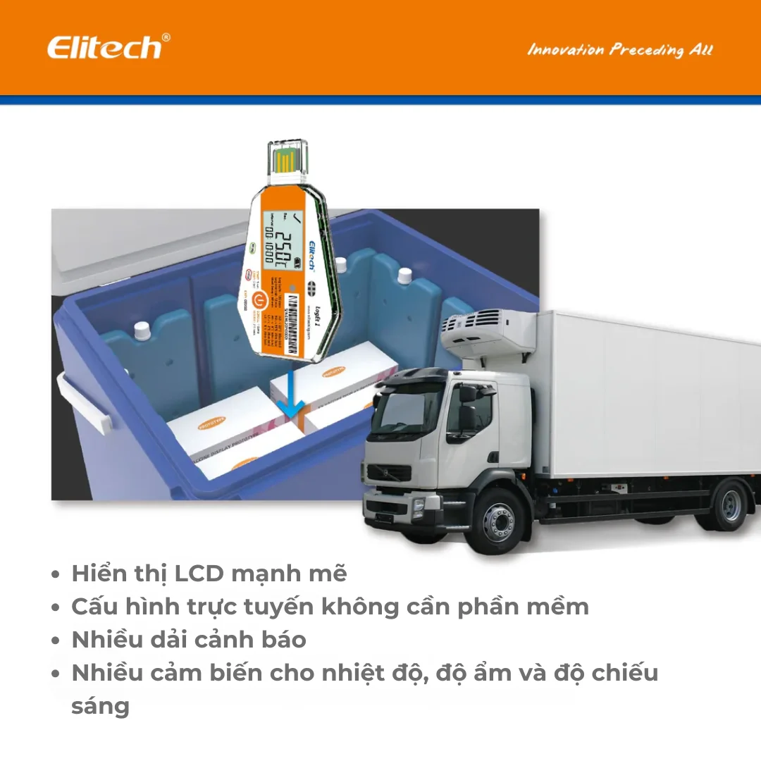 Bộ ghi dữ liệu nhiệt độ độ ẩm Elitech LogEt-1TH (Dùng 1 lần) - Ảnh 5