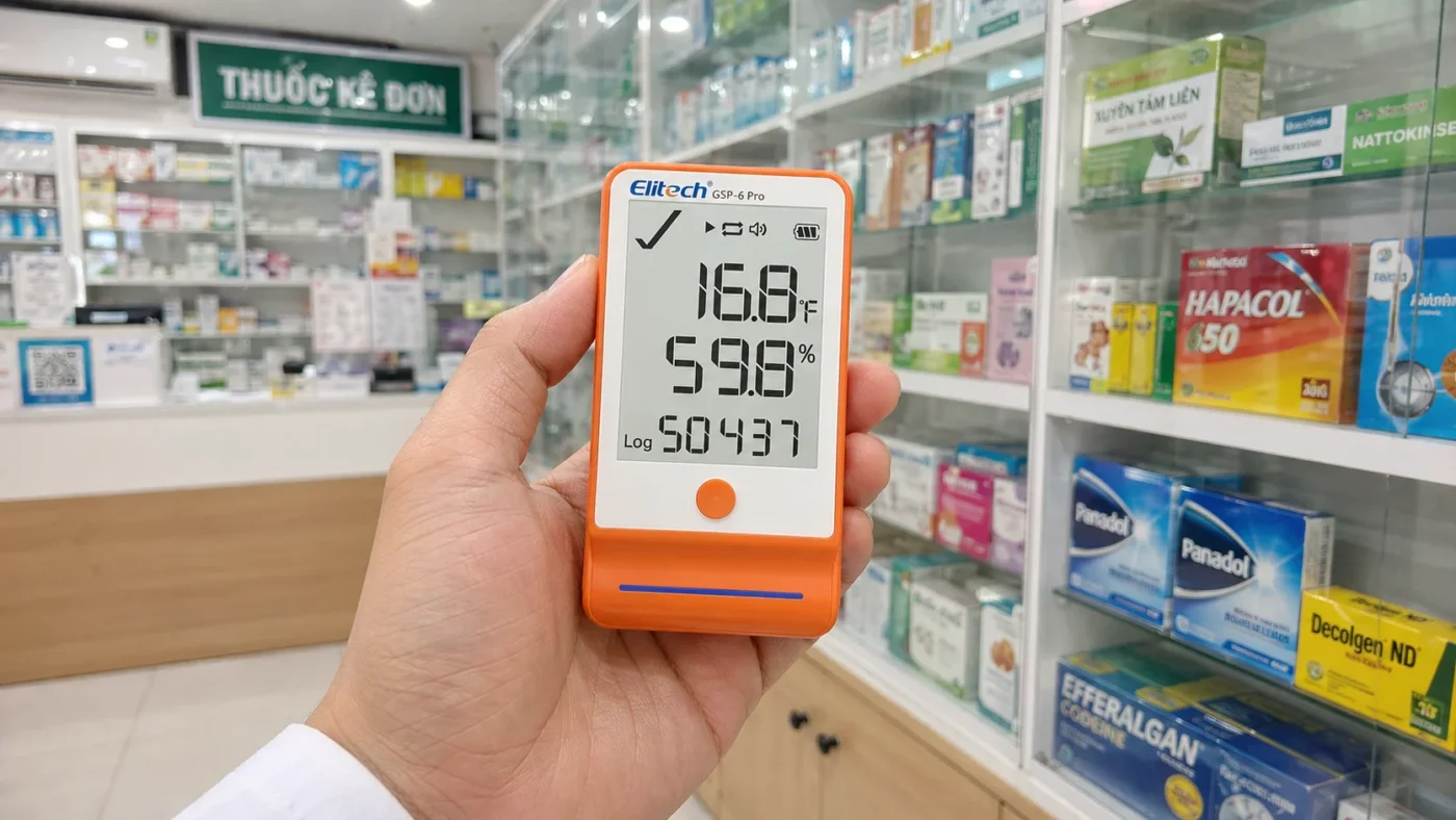 Quy định lắp đặt nhiệt ẩm kế tự ghi cho nhà thuốc đạt chuẩn GPP